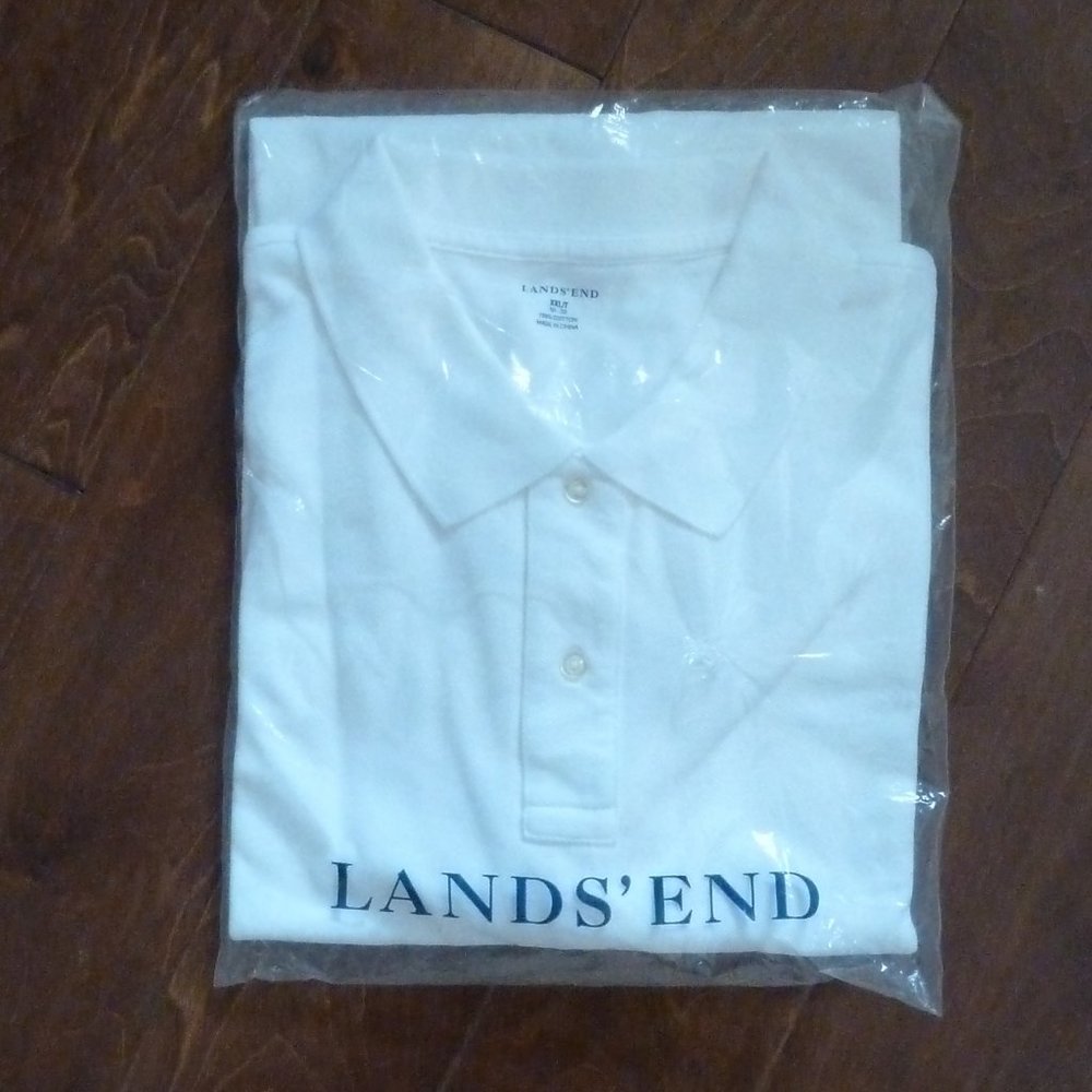 Lands End Polo Shirt New